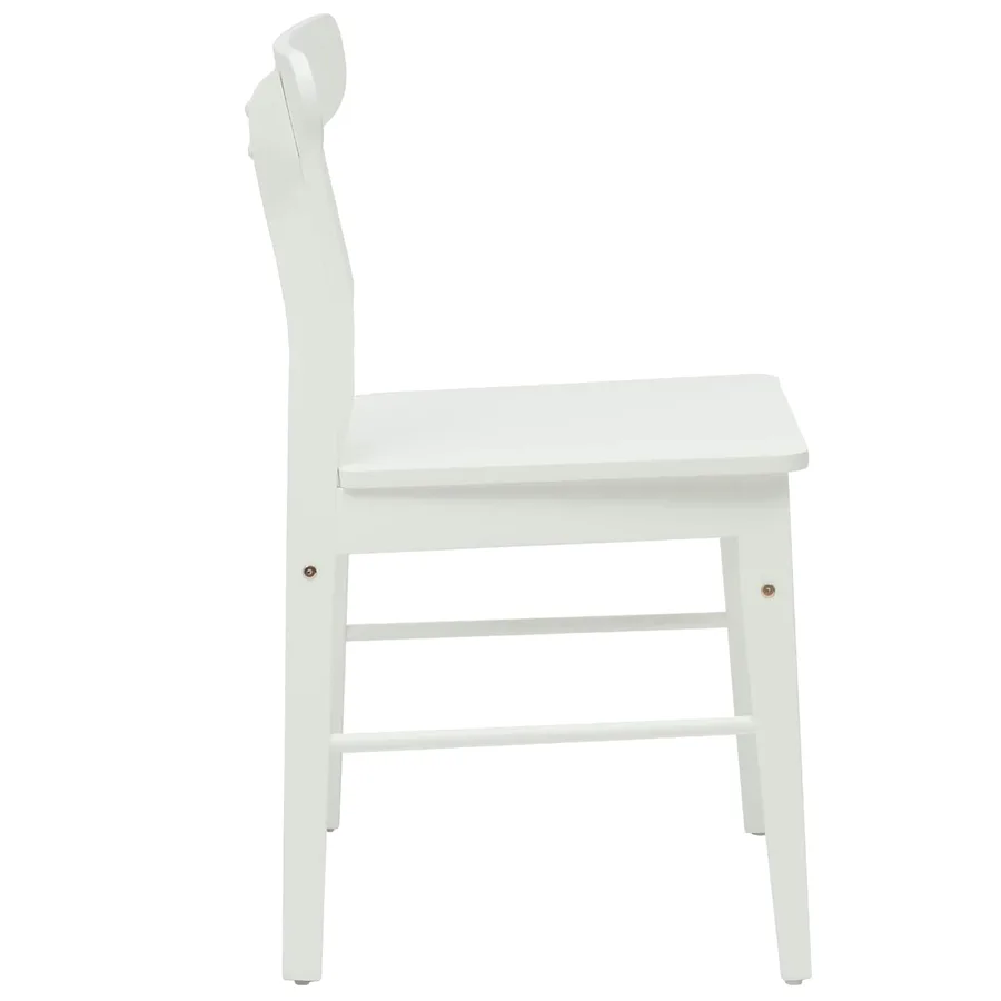 Chaise de salle à manger 2 pcs Blanc 43 x 44,5 x 77 cm - 6