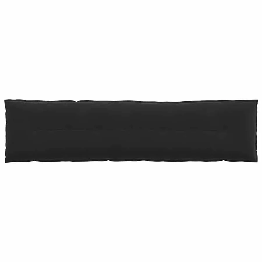Coussin de Dos Noir 200 x 50 cm Tissu en velours côtelé - 6