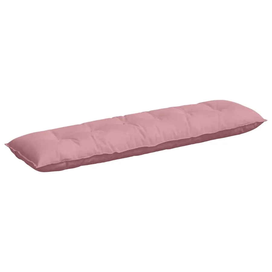 Coussin de Dos Rose 180 x 50 cm Tissu en velours côtelé - 2