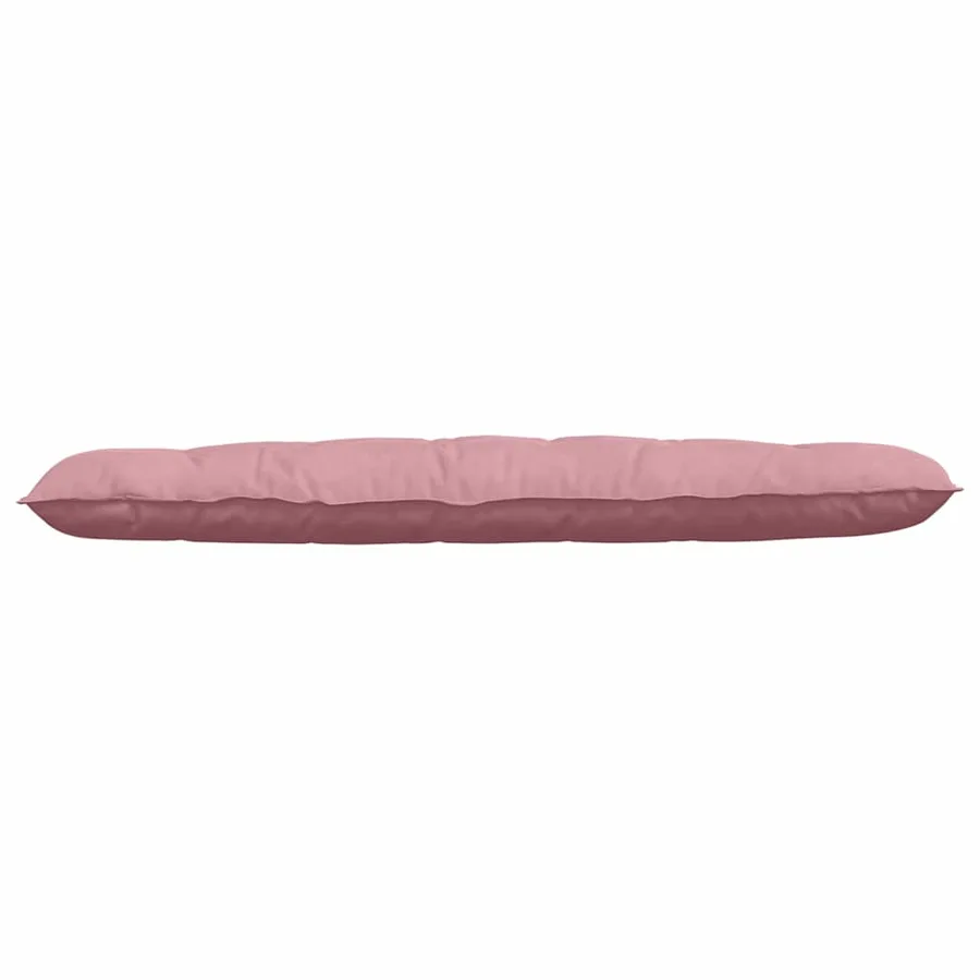 Coussin de Dos Rose 180 x 50 cm Tissu en velours côtelé - 5