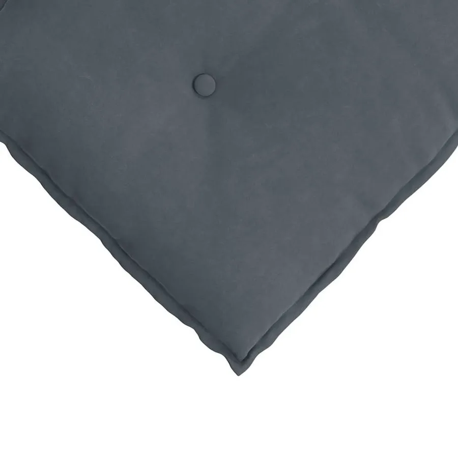 Coussin de Dos Gris foncé 200 x 50 cm Tissu en velours côtelé - 7