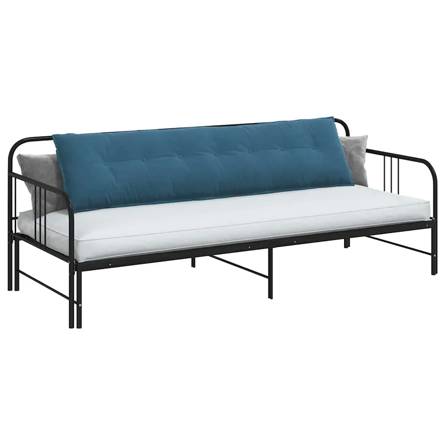 Coussin de Dos Bleu 200 x 50 cm Tissu en velours côtelé - 3