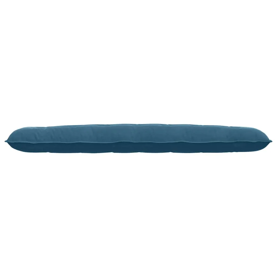 Coussin de Dos Bleu 200 x 50 cm Tissu en velours côtelé - 5