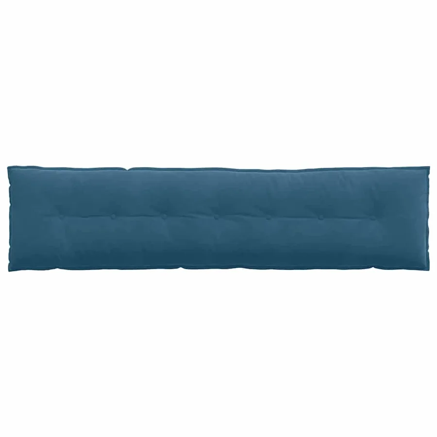 Coussin de Dos Bleu 200 x 50 cm Tissu en velours côtelé - 6