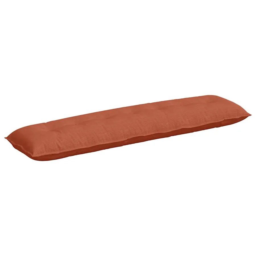 Coussin de Dos Rouge orange 200 x 50 cm Tissu en velours côtelé - 2
