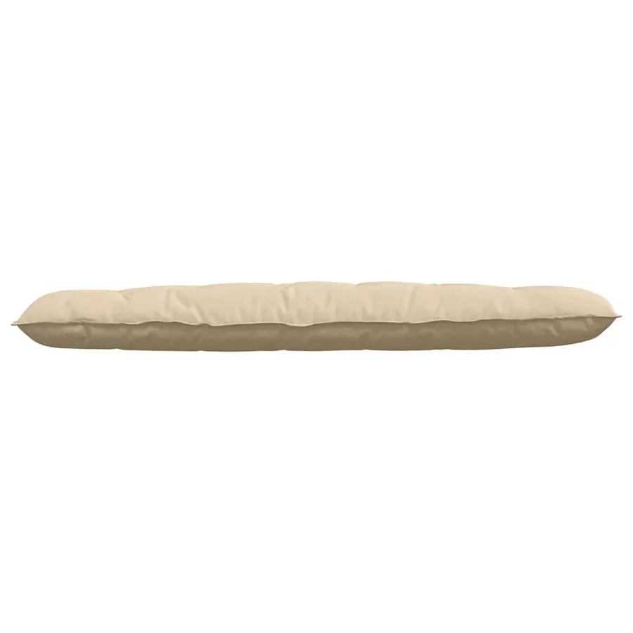 Coussin de Dos Crème 180 x 50 cm Tissu en microfibre - 5