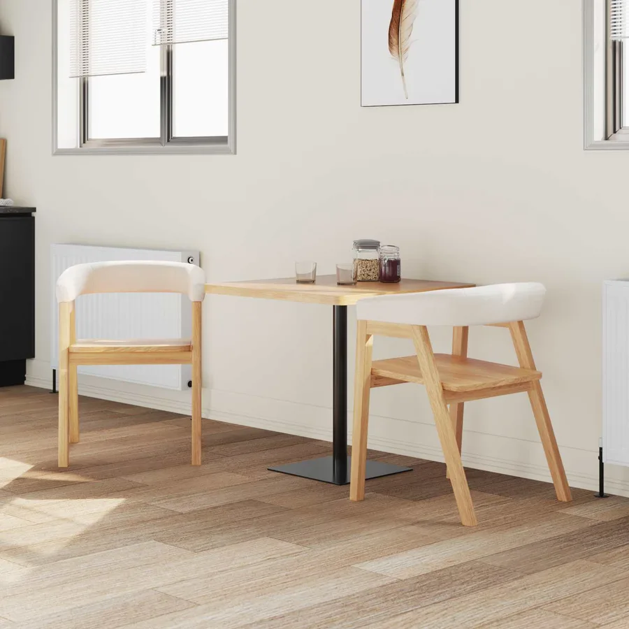 Chaises de salle à manger 2 pcs Naturel 54 x 57 x 73 cm - 3