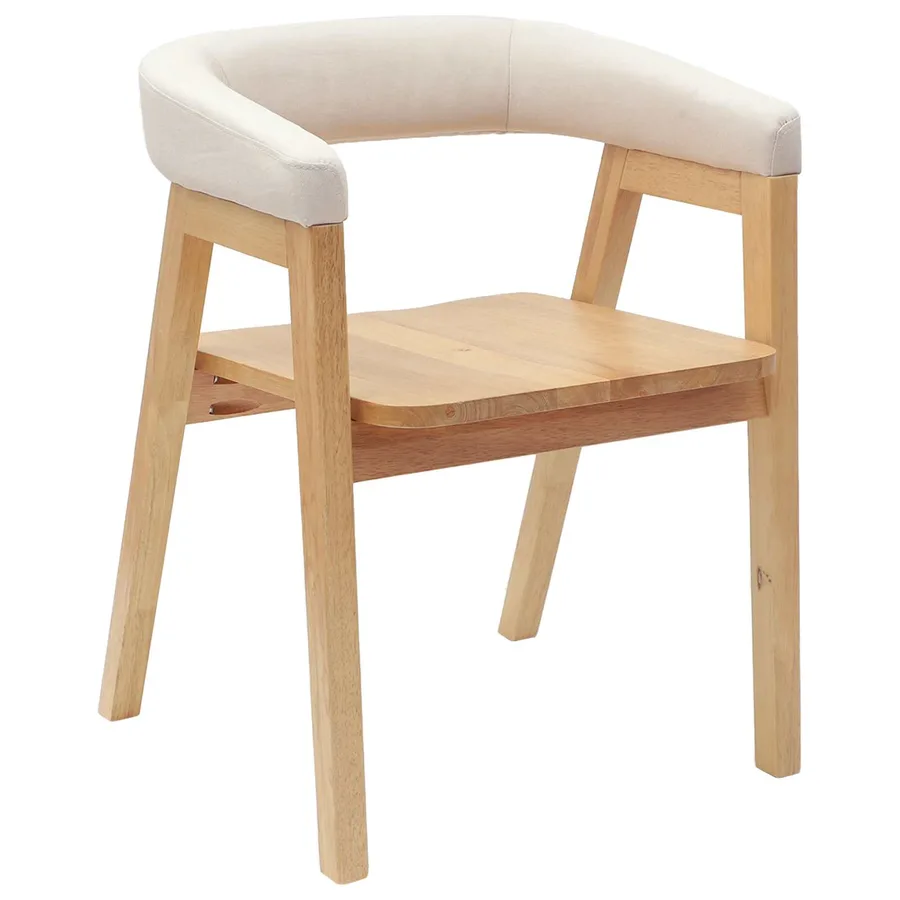 Chaises de salle à manger 2 pcs Naturel 54 x 57 x 73 cm - 4
