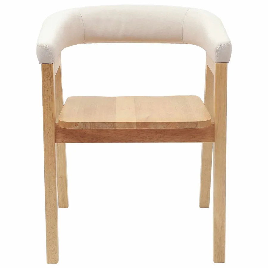 Chaises de salle à manger 2 pcs Naturel 54 x 57 x 73 cm - 5
