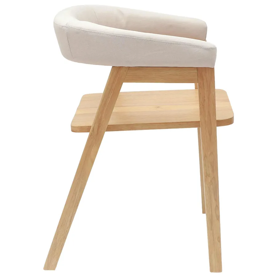 Chaises de salle à manger 2 pcs Naturel 54 x 57 x 73 cm - 6