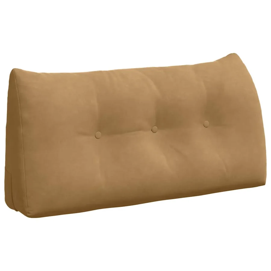 Coussin de Dos Marron 100 x 24 x 50 cm Velours - 2