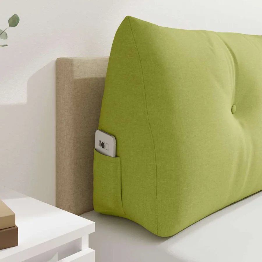 Coussin de Dos Vert clair 200 x 24 x 50 cm tissu - 5