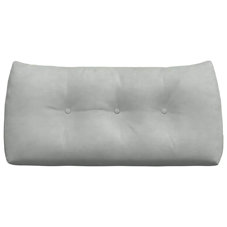 Coussin de Dos Gris clair 100 x 24 x 50 cm Velours - 6