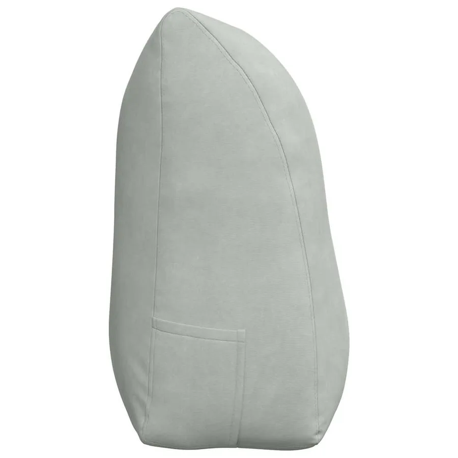 Coussin de Dos Gris clair 100 x 24 x 50 cm Velours - 7