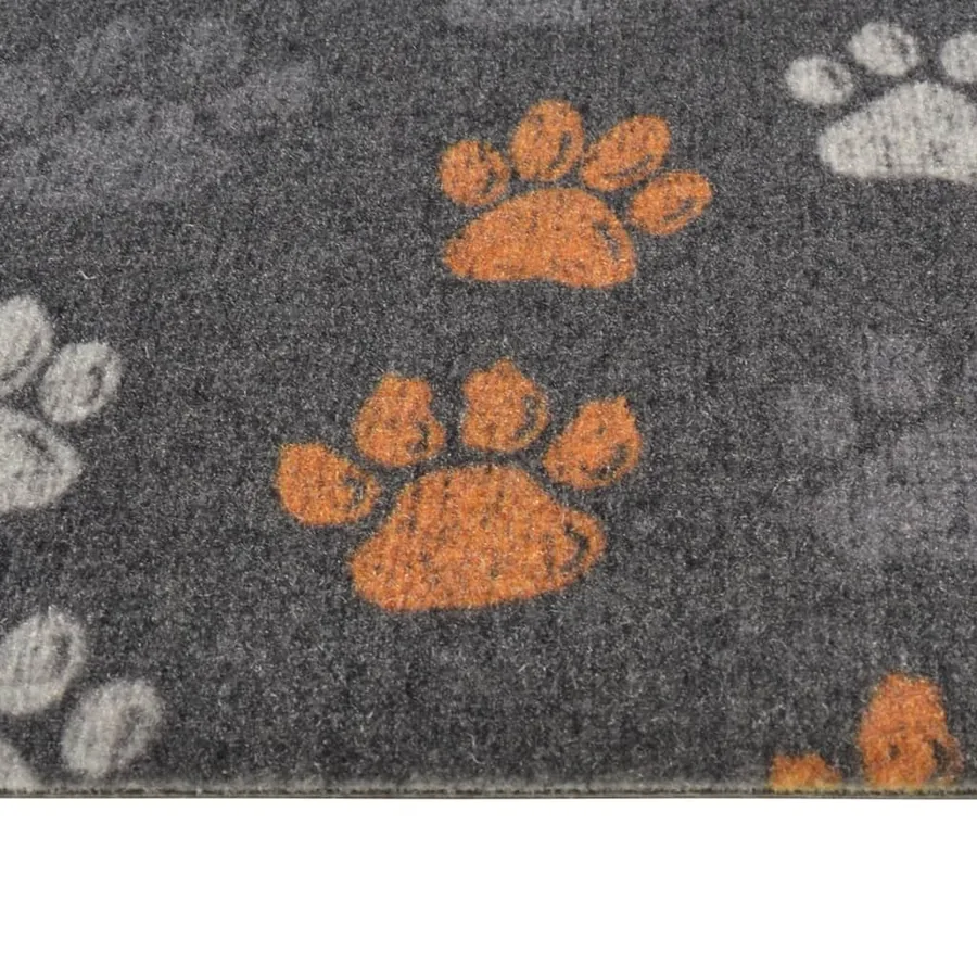 Tapis de cuisine lavable impression de pattes 45x150 cm velours - 4