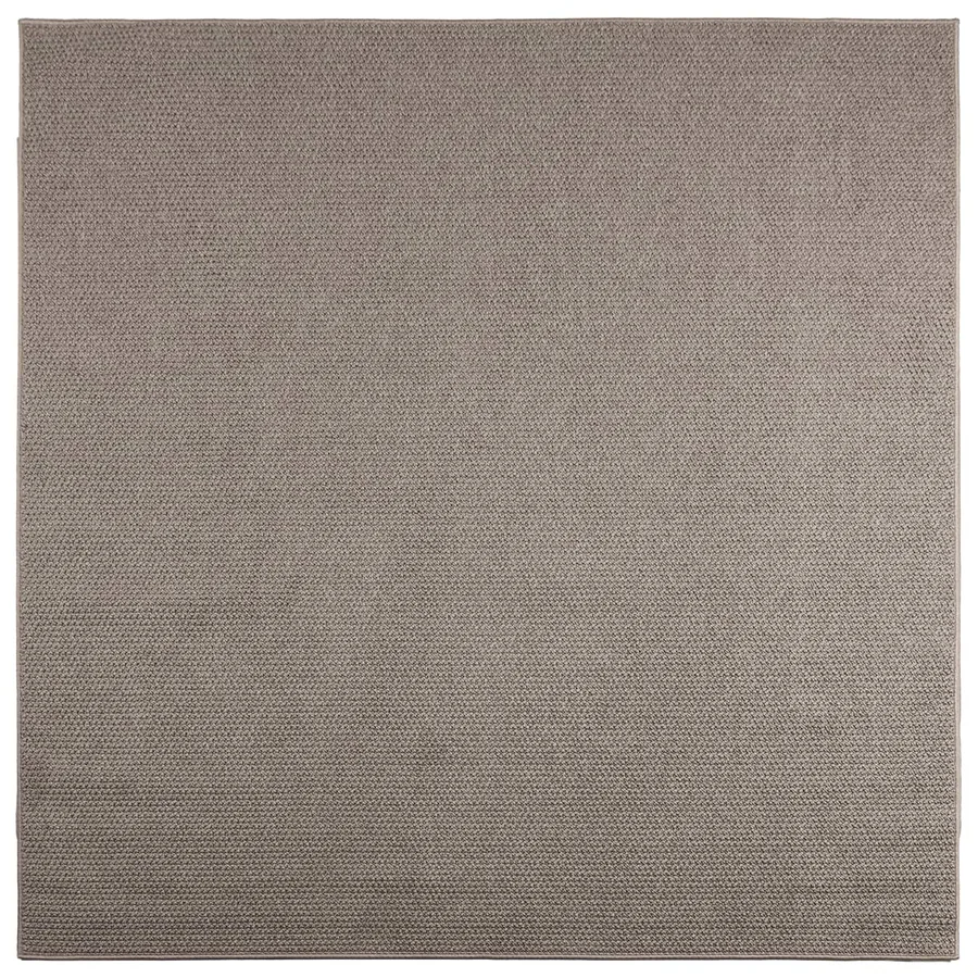 Tapis de surface LUGO Crème et Taupe 200 x 200 cm Polyester - 2