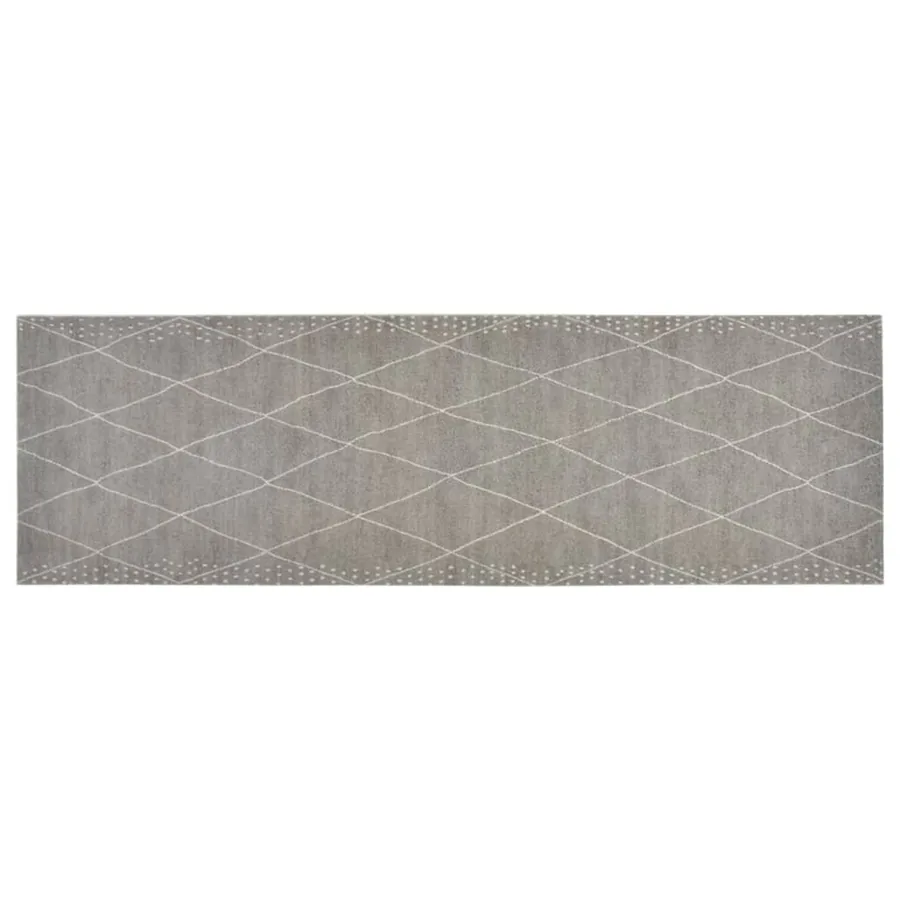 Tapis de cuisine lavable impression losange 60x180 cm velours - 2