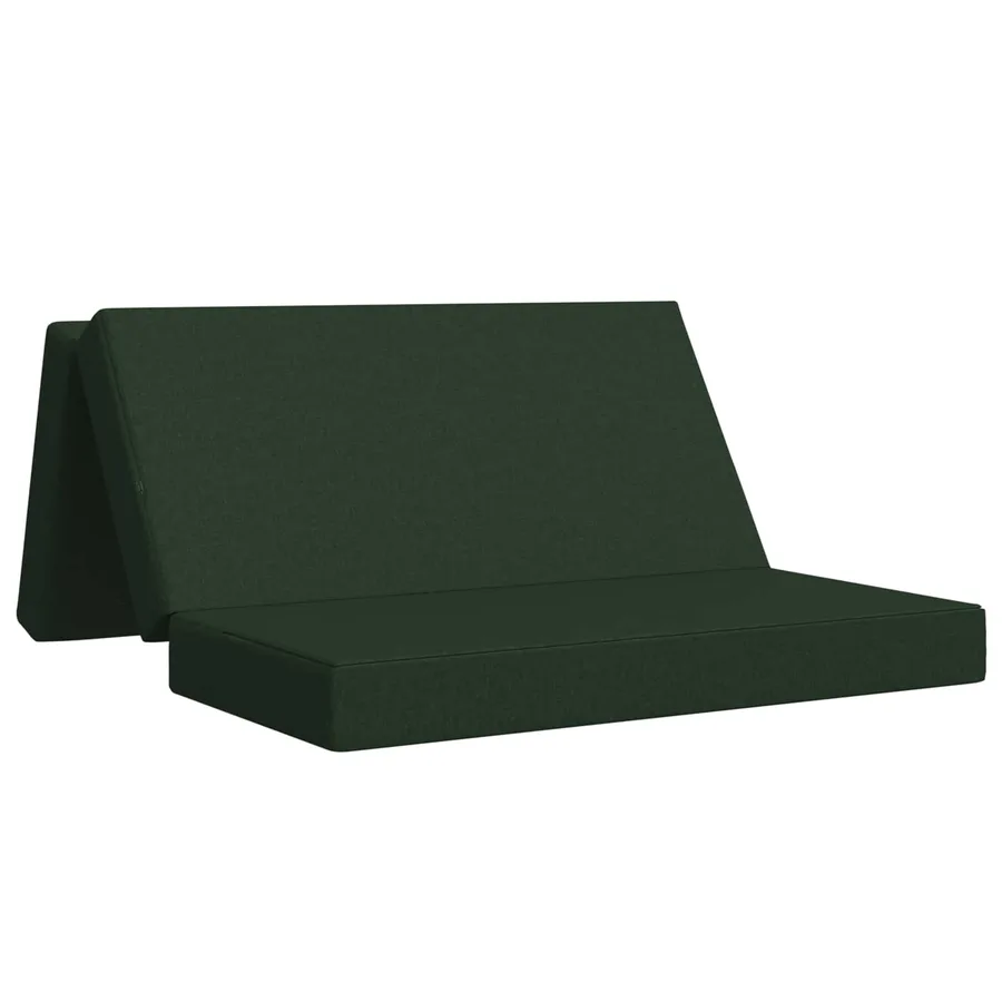 Canapé-lit pliable 140 x 67 x 45 cm Vert foncé - 2