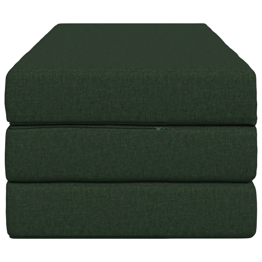 Canapé-lit pliable 140 x 67 x 45 cm Vert foncé - 4
