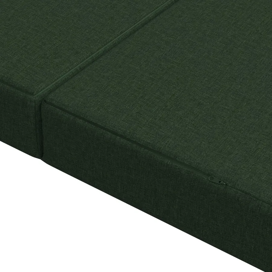 Canapé-lit pliable 140 x 67 x 45 cm Vert foncé - 7