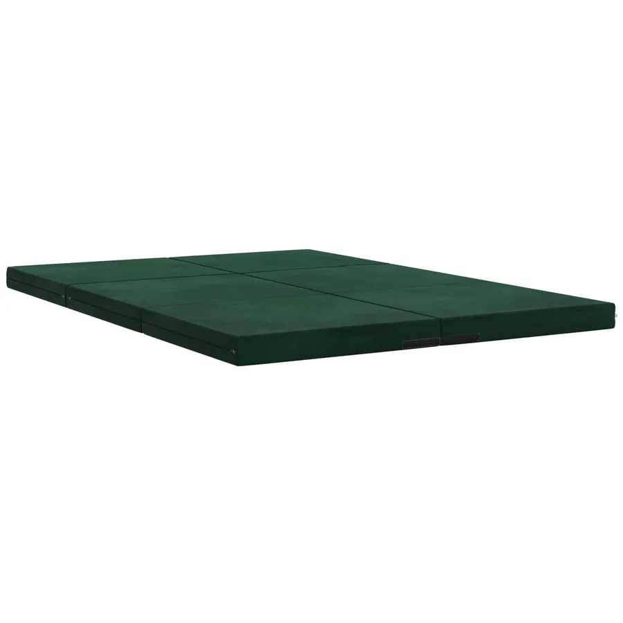 Canapé-lit pliable 140 x 67 x 45 cm Vert foncé - 3