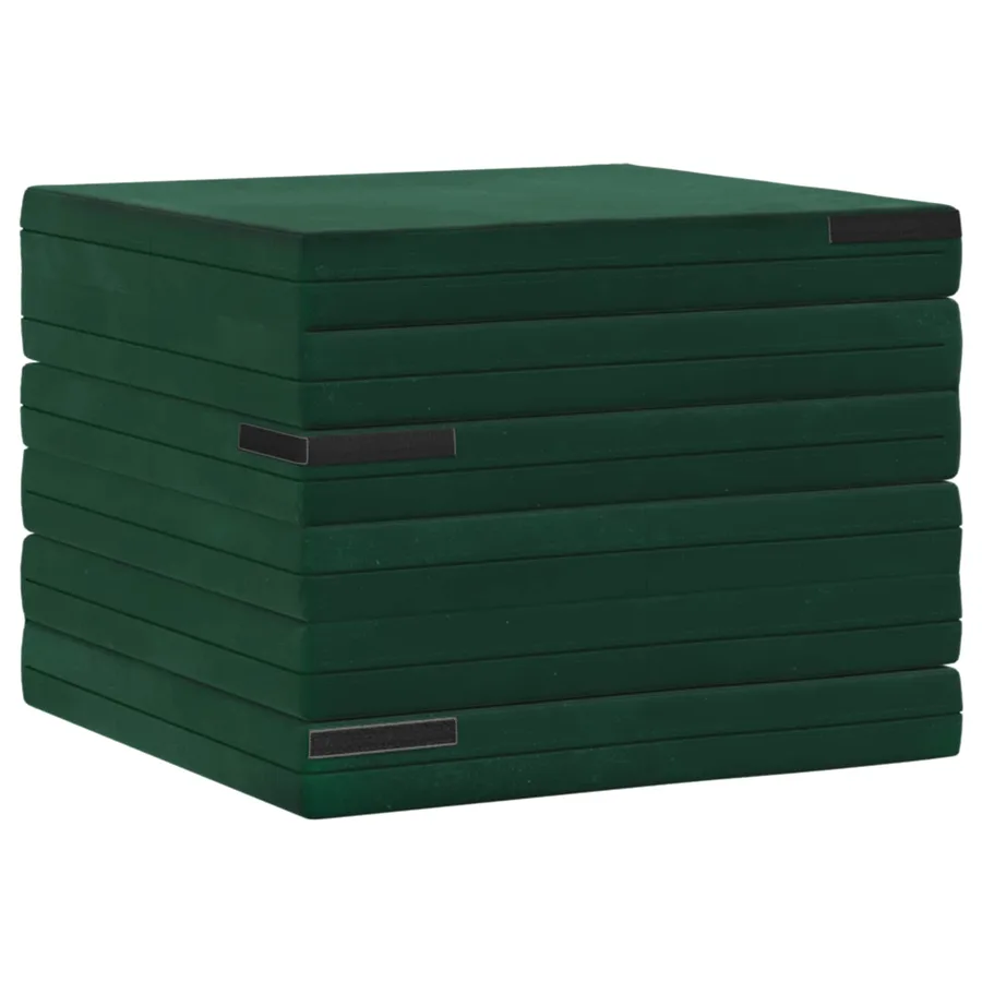 Canapé-lit pliable 140 x 67 x 45 cm Vert foncé - 4