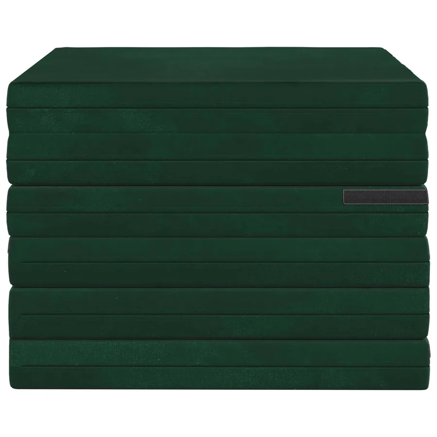 Canapé-lit pliable 140 x 67 x 45 cm Vert foncé - 5