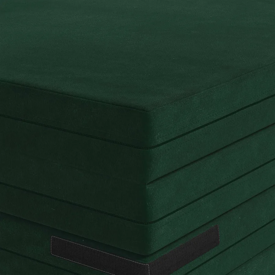 Canapé-lit pliable 140 x 67 x 45 cm Vert foncé - 7
