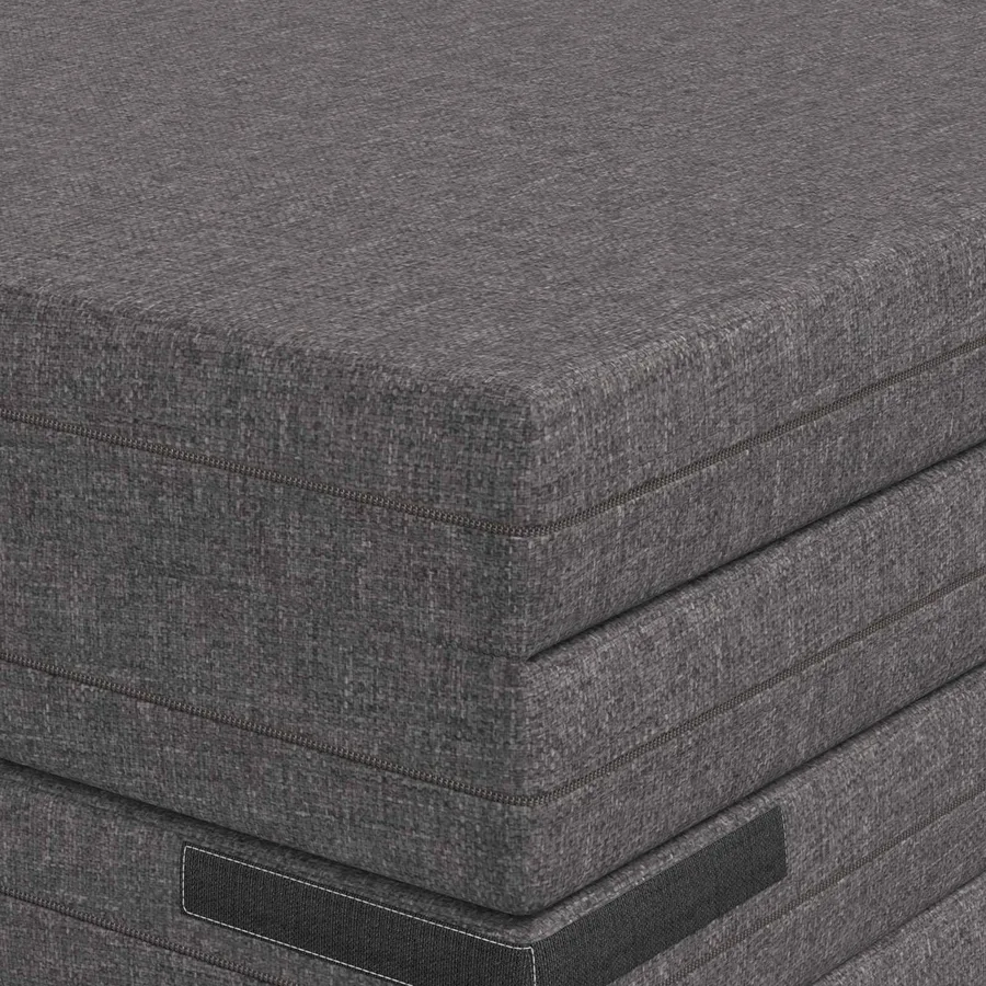 Canapé-lit pliable 140 x 67 x 45 cm Gris clair - 7