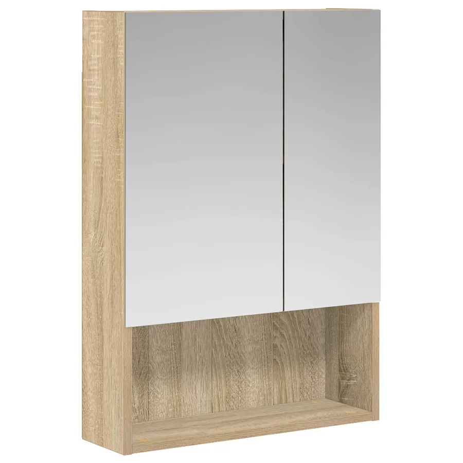Armoire Miroir de Salle de Bain Chêne Sonoma 50 x 14,5 x 70 cm - 2