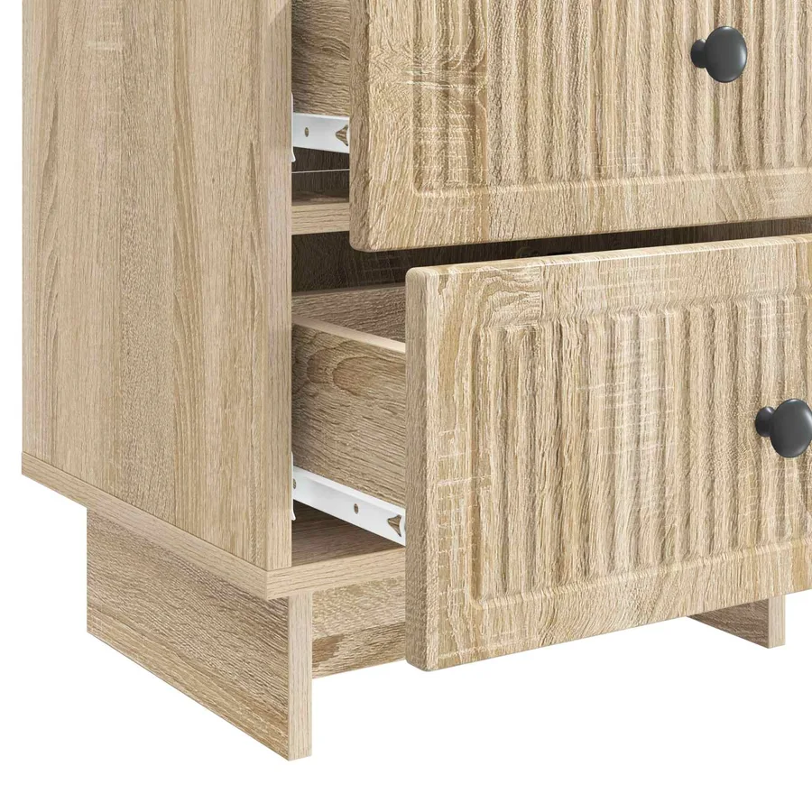 Cabinet de chevet 2 pcs Chêne Sonoma 43 x 34,5 x 47,5 cm - 11