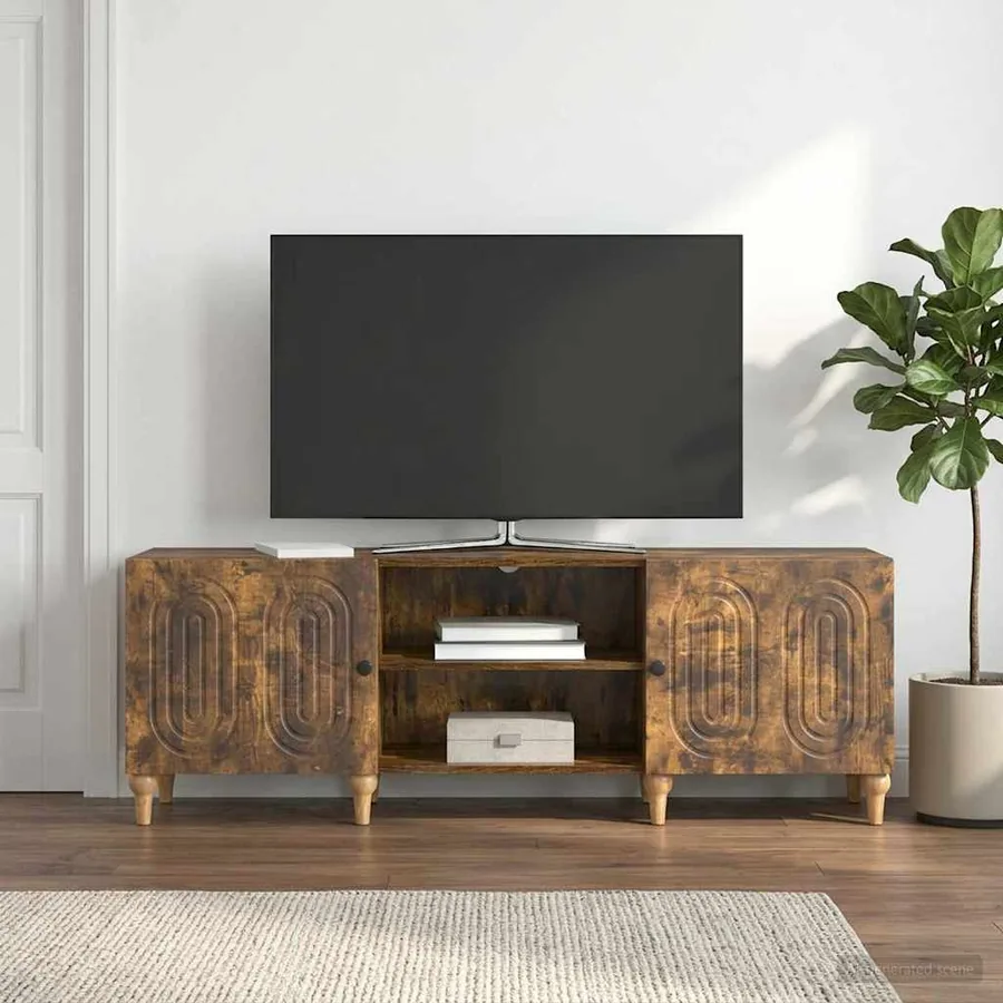 Meuble TV Chêne fumé 150 x 31 x 50 cm Bois d'ingénierie
