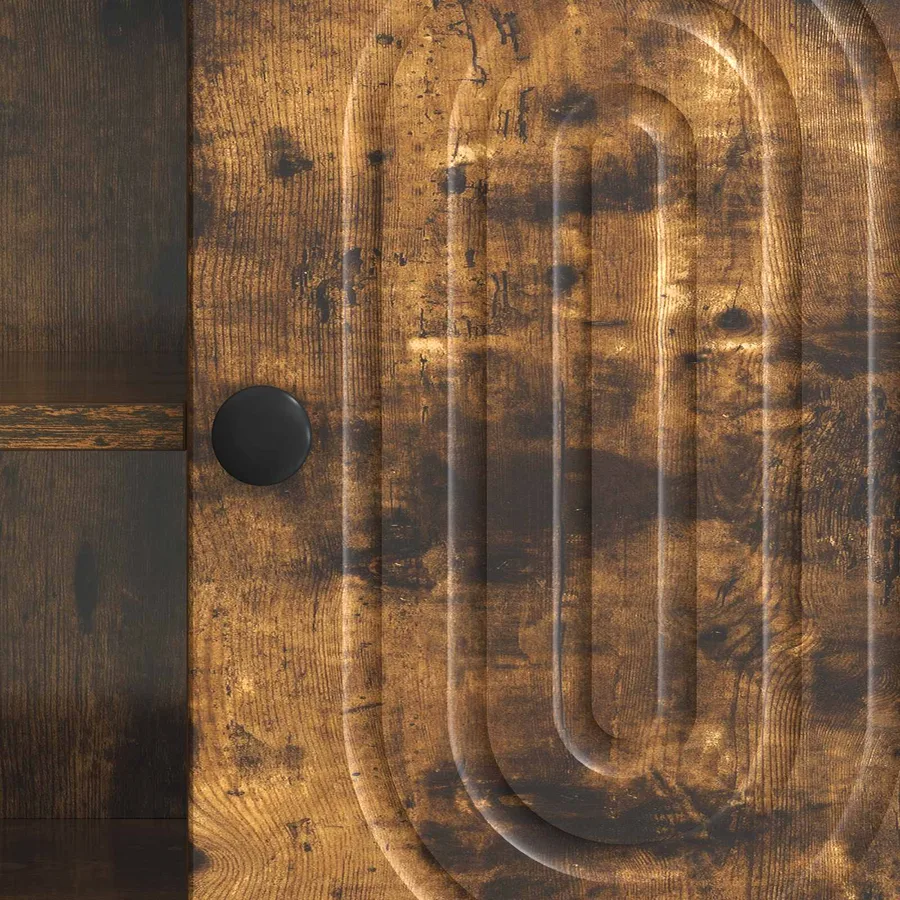 Meuble TV Chêne fumé 150 x 31 x 50 cm Bois d'ingénierie - 8