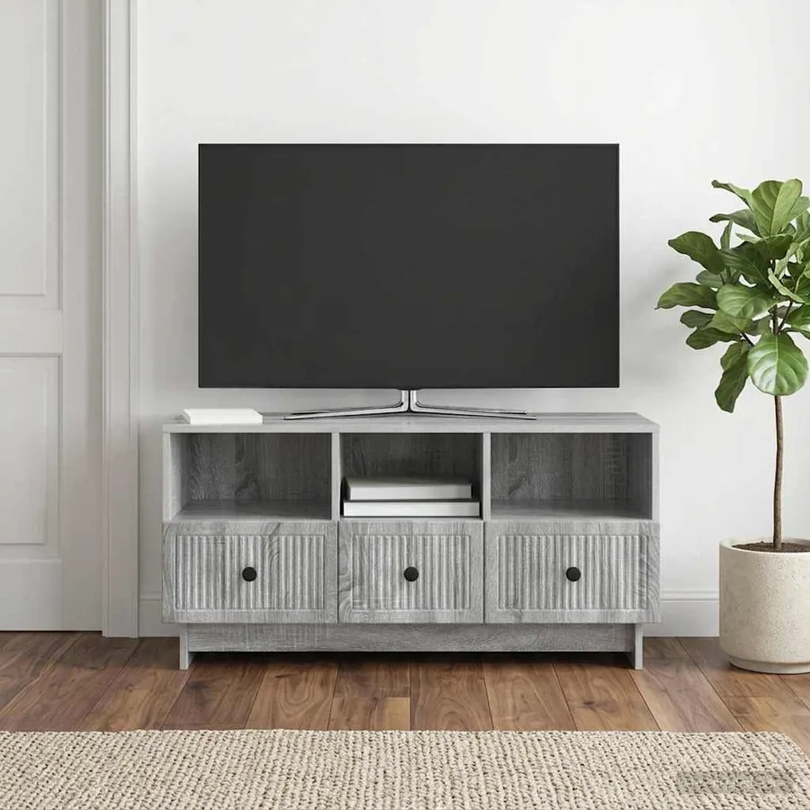 Meuble TV Sonoma gris 102 x 34,5 x 50 cm Bois d'ingénierie