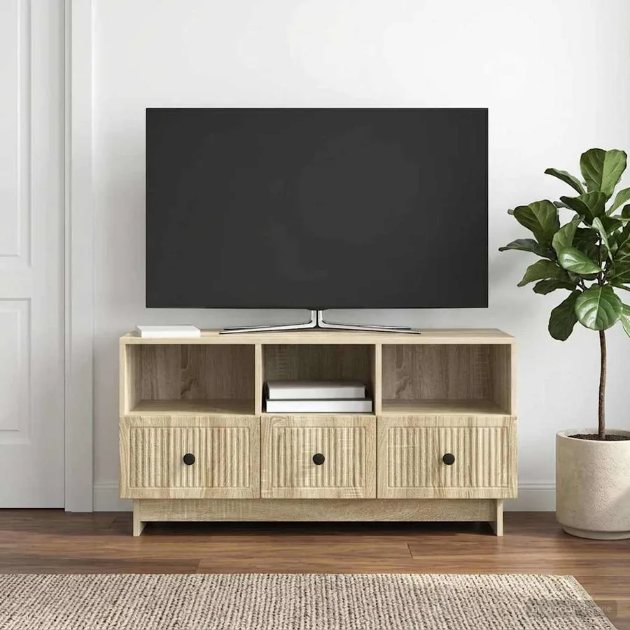Meuble TV Chêne Sonoma 102 x 34,5 x 50 cm Bois d'ingénierie