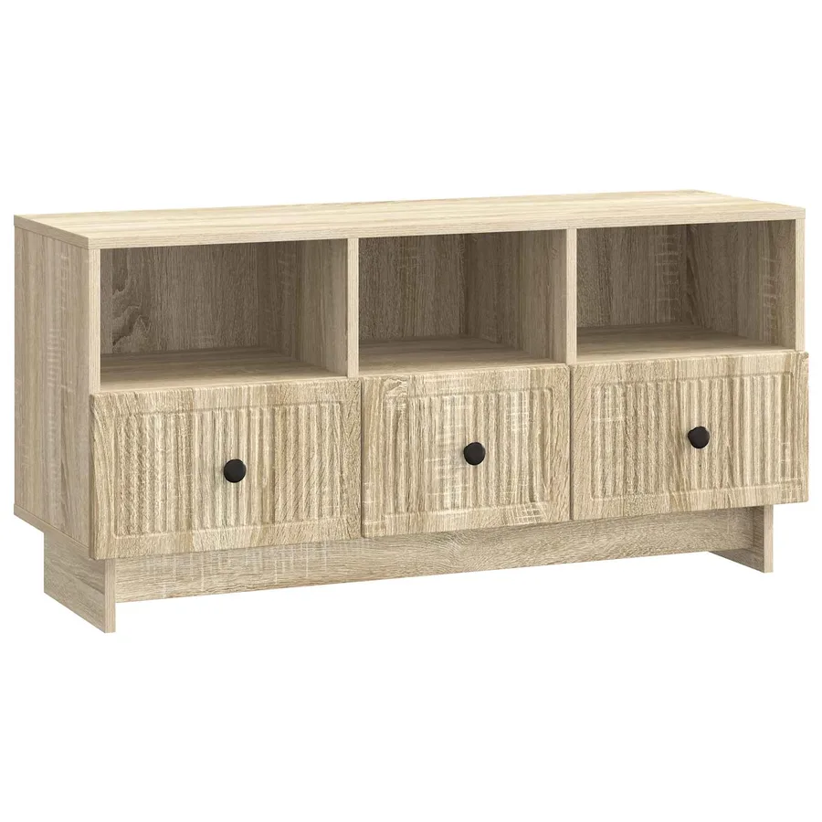 Meuble TV Chêne Sonoma 102 x 34,5 x 50 cm Bois d'ingénierie - 2