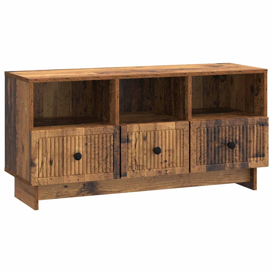 Meuble TV Bois ancien 102 x 34,5 x 50 cm Bois d'ingénierie - 2