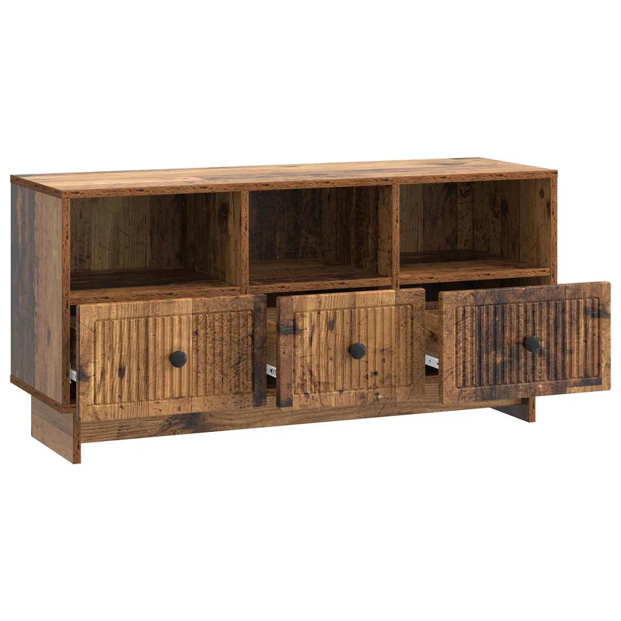 Meuble TV Bois ancien 102 x 34,5 x 50 cm Bois d'ingénierie - 5