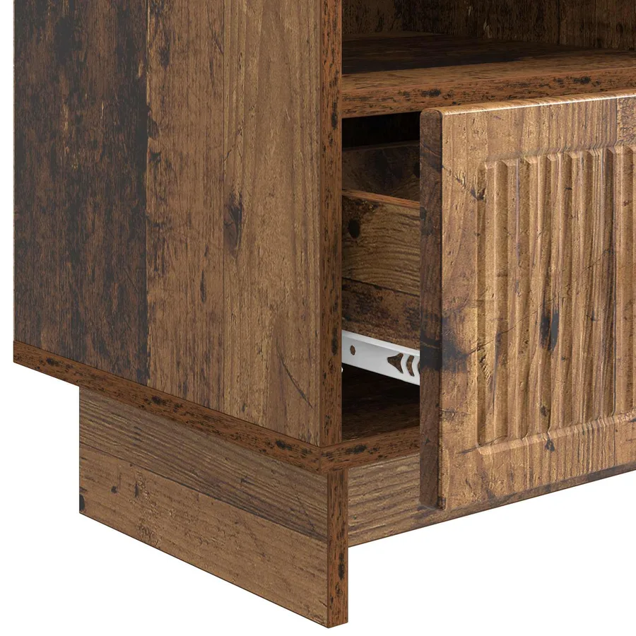 Meuble TV Bois ancien 102 x 34,5 x 50 cm Bois d'ingénierie - 9