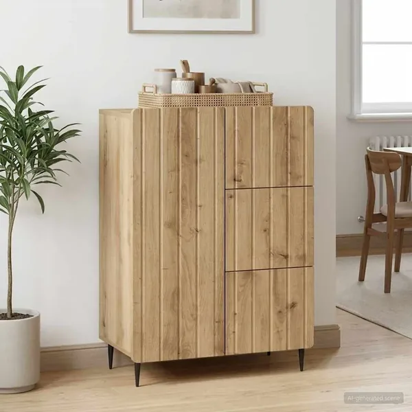 Buffet Chêne artisanal 66 x 34,5 x 91,5 cm Bois d'ingénierie