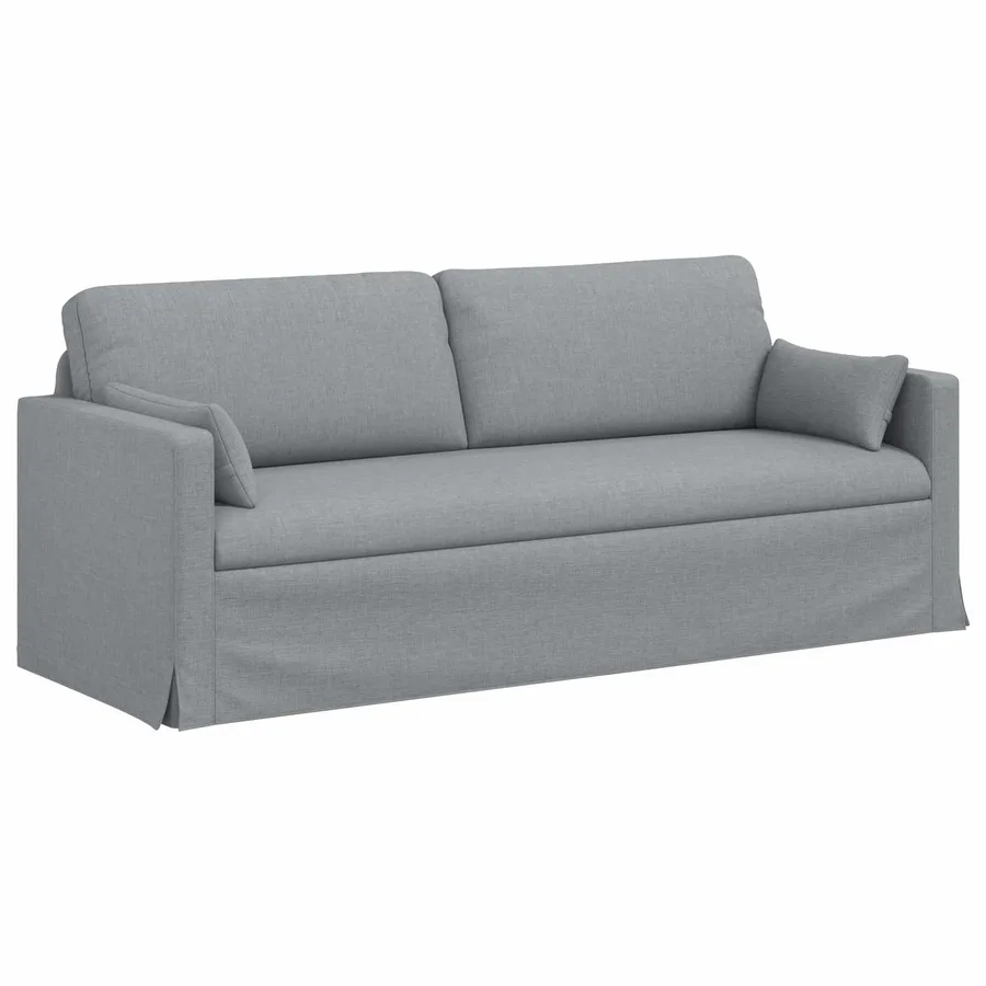 Canapé Gris clair 78 x 78 x 80 cm tissu - 2