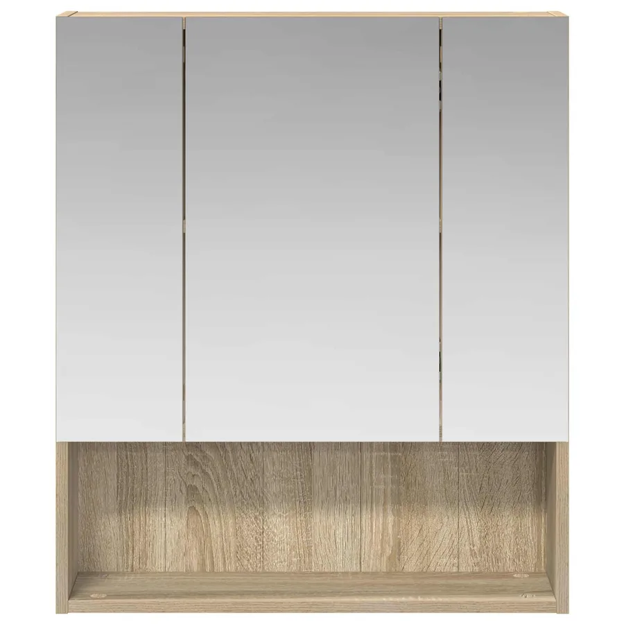 Armoire Miroir de Salle de Bain Chêne Sonoma 60 x 14.5 x 70 cm - 5