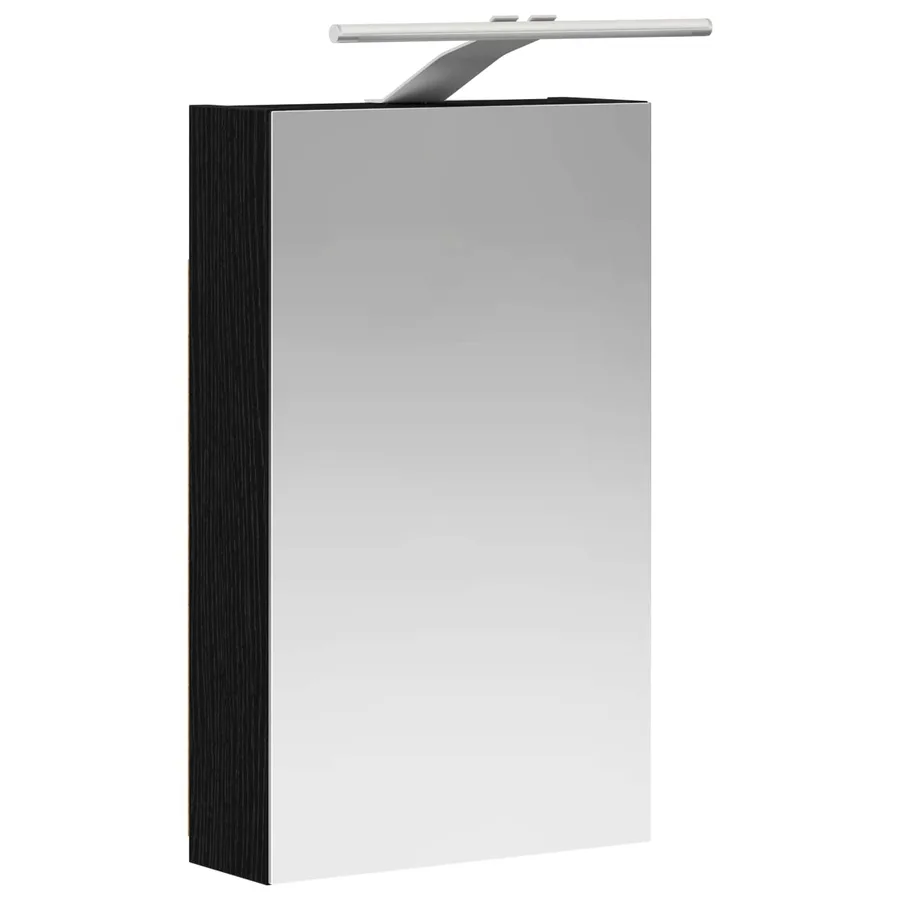 Armoire Miroir de Salle de Bain Chêne noir 30 x 10,5 x 50 cm - 5