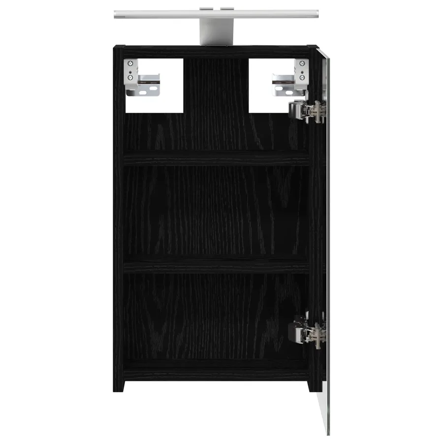 Armoire Miroir de Salle de Bain Chêne noir 30 x 10,5 x 50 cm - 7