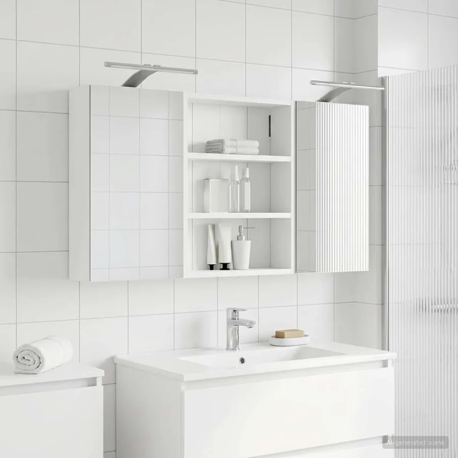 Ensemble de Meubles de Salle de Bain 3 pcs 100 x 10,5 x 50 cm