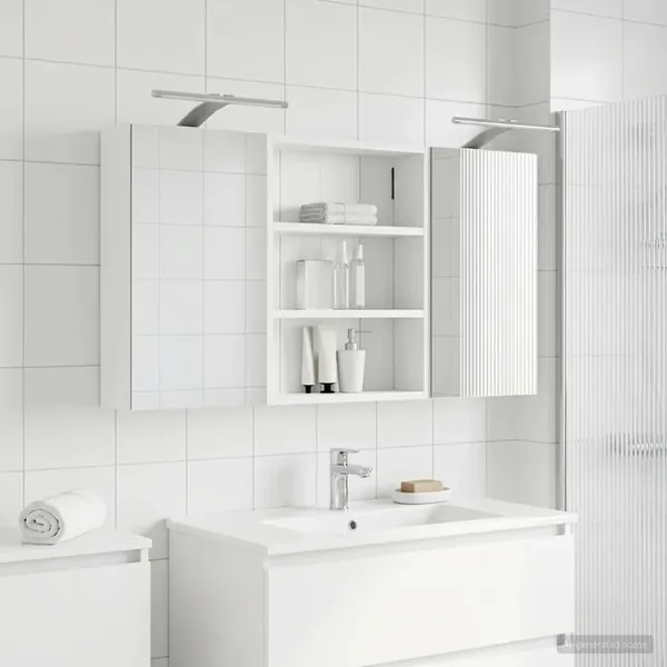 Ensemble de Meubles de Salle de Bain 3 pcs 100 x 10,5 x 50 cm