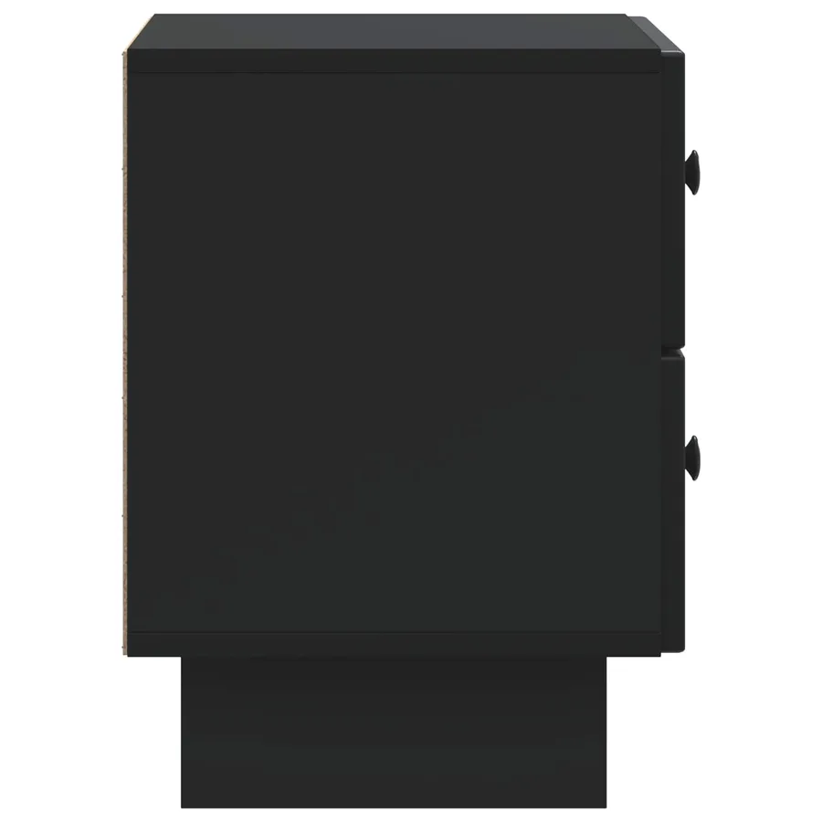 Cabinet de chevet Noir 43 x 34,5 x 47,5 cm Bois d'ingénierie - 6