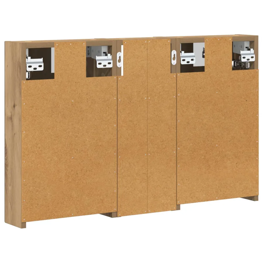 Ensemble de Meubles de Salle de Bain 3 pc 80 x 10,5 x 50 cm - 9