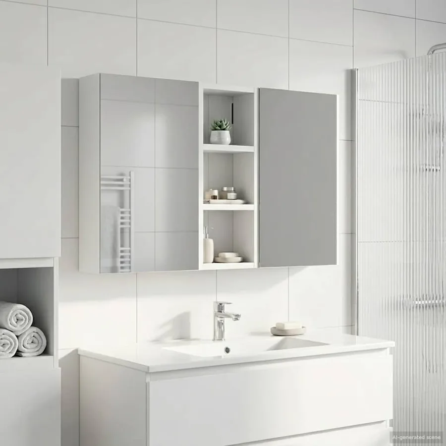 Ensemble de Meubles de Salle de Bain 3 pcs 80 x 10,5 x 50 cm