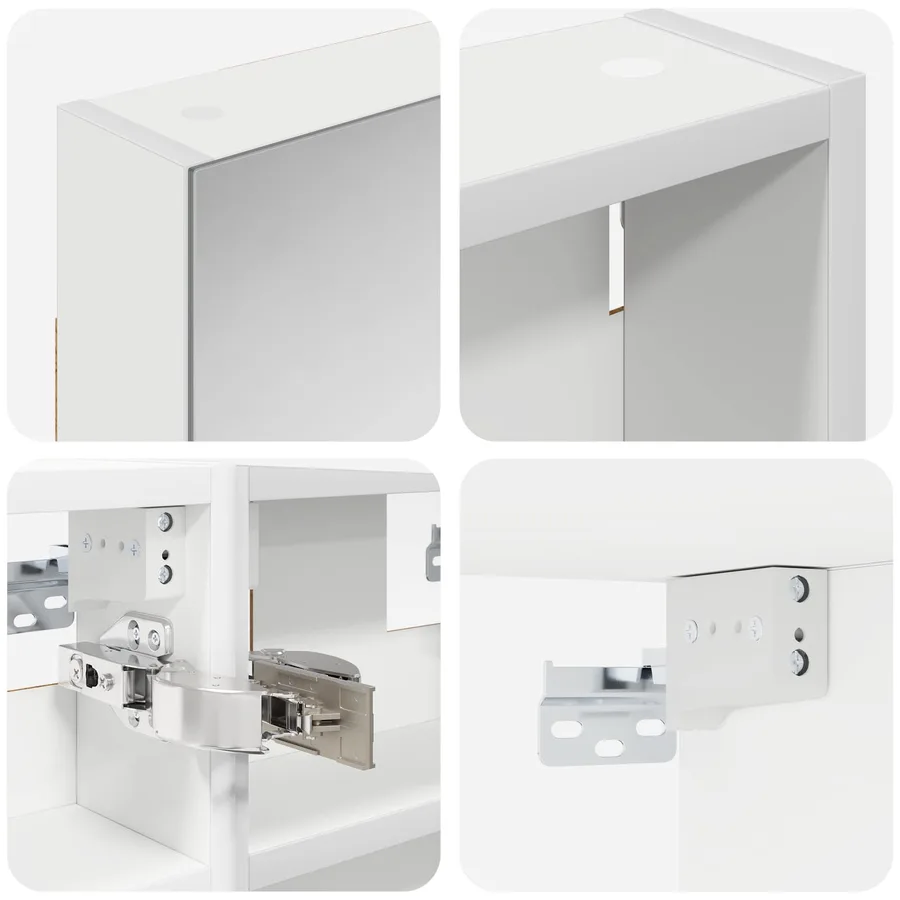 Ensemble de Meubles de Salle de Bain 3 pcs 80 x 10,5 x 50 cm - 10